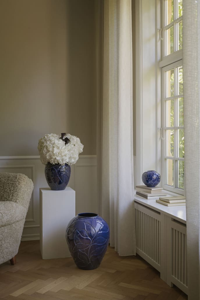 Florita GLAZED Agate Blue vase